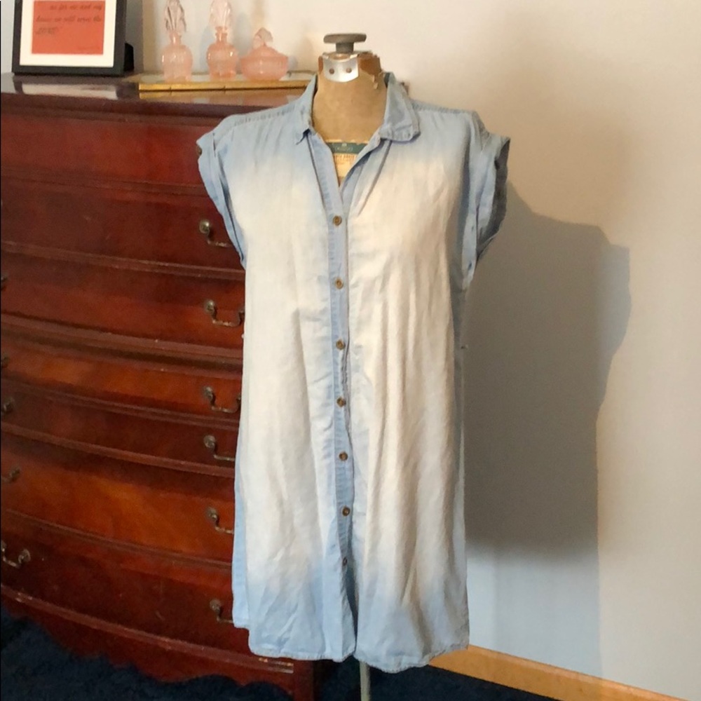 Luxology chambray shirtdress